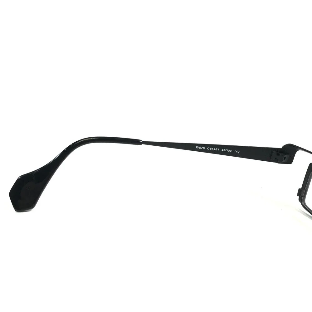 Iyoko-Inyake Eyeglasses Frames IY575 Col.161 Black Brown Rectangular 42-23-140